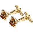 thumbnail image 2 of 1 Pair of Rose Floral Cufflinks Men Cuff Link Tuxedo Shirt Cufflinks Shirt Accessories, 2 of 3