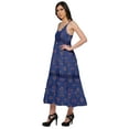 thumbnail image 2 of Moomaya Printed Sleeveless Long Maxi Dress Spaghetti Straps With Lace Trim, 2 of 6