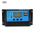 thumbnail image 1 of Controlador de carga solar automático PWM de 30 A, 12 V y 24 V (30 A), 1 of 11