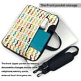 thumbnail image 2 of Lsque Colorful Mustache Pattern Laptop Bag – Portable & Slim Single-Shoulder Computer Case with Adjustable Strap, Protective, Lightweight for 13”/14”/15.6” Laptops, 2 of 8