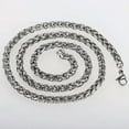thumbnail image 6 of 3/4/5/6/8mm Braided Wheat Chain Silver 316L Stainless Steel Men Women Necklace, 6 of 9
