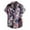 Khaki, variant on Men'sHawaiian Shirts Tropical Summer Floral Printed Short Sleeve Button Down Shirts Neon Mens Beach Shirts