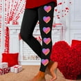 thumbnail image 2 of Valentines Leggings Women High Waisted Love Heart Graphic Stretchy Workout Tight Pants Trendy Soft Comfy Slim Leg Sports Running Yoga Pants, 2 of 5