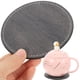 thumbnail image 5 of 1 conjunto de posavasos de copa de doble cara Pu de cuero PU Copa de copa sin esnabes Anti-Scald Coasters, 5 of 6