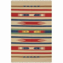 Pasargad Home Anatolian Kilim Hand-Woven Cotton Area Rug-10' 0" X 14' 0" , Beige/Multi