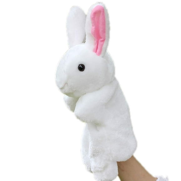 Cute Cartoon Bunny Plush Glove Puppet Rabbit Finger Toys Kids Birthday Gift