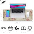 thumbnail image 5 of Long Mouse Pads for Desk,Pioneer Flower Floral Print Pattern Desk Mats on Top Of Desks, Desk Mouse Pad Extra Large with 3mm Non-Slip Base and Stitched Edge for Gaming,Office,Work,Home 31.5"x11.8", 5 of 6