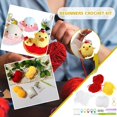 thumbnail image 4 of Animals Crochet Craft Art Tool Crochet Kit Beginners Desk Topper Home Prof M7 F7B4, 4 of 9