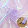 thumbnail image 2 of Tela Qidekjjt de organza iridiscente de 10 m x 150 cm, color morado claro, 2 of 4