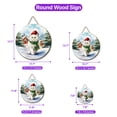 thumbnail image 5 of Hello Winter Persian Frosty Morning Walk Welcome Snowy Christmas Round Wood Sign Cat Lover Kitten Owner Gifts Hanging Wall Home Decor - 02018, 5 of 5