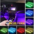 thumbnail image 2 of Led Strip Light,RGB LED Car Interior Accessories Floor Decorative Atmosphere Strip Lamp Lights, 2 of 7