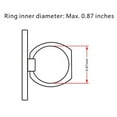 thumbnail image 6 of Ring Holder Stand for Xperia XA2 Plus, XZ2 Premium, XZ2, XZ2 Compact, XA1 Plus, XZ1 Compact, XZ1, L1, XZ Premium, XA1 Ultra, XZs (Silver), w/ 360 Degree Rotation, + Mini Stylus, 6 of 9
