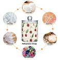 thumbnail image 6 of Yayeee 4 Pack Qtip Holder Dispenser for Bathroom with Lid Cotton Swab Canister, Beige Cherry, 6 of 6