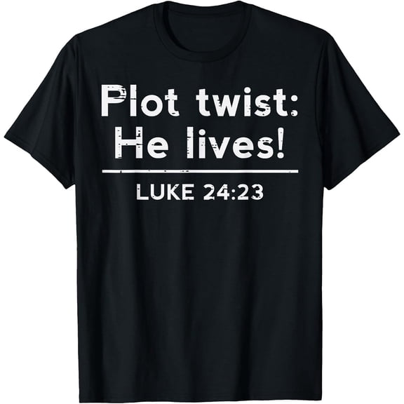Easter Plot Twist He Lives Jesus Christian Men T-Shirt, Comfortable Breathable Soft Tee, Men's 100% Cotton T-Shirt 180gsm