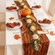 thumbnail image 1 of Camino de mesa de Acción de Gracias de otoño, estilo bohemio, mantel plisado de poliéster, decoración de mesa para bodas y fiestas, 180 cm, disponible en rojo y naranja., 1 of 6