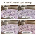 thumbnail image 7 of ODIKA 6'x9' Lavender Floral Elegance with Crocus Petal Washable Area Rug Elegant Blossom and Leaf Design for Modern Decor Non-Slip, Chair-Friendly, for Dining Room, Under Table, Office Décor, 7 of 7