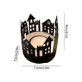 thumbnail image 3 of Metal Candle Holder, Vintage Iron Candle Stand, Black House Design Tabletop Centerpiece for Dining Room Living Room Decor, 1 Piece, 3 of 6