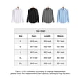 thumbnail image 4 of Deago Men's Dress Shirts Solid Long Sleeve Stretch Wrinkle-Free Wedding Formal Shirt Business Casual Button Down Shirts (Black, S), 4 of 8