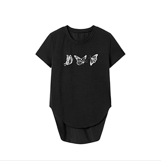 Camiseta de mujer Camiseta básica Ropa deportiva Camiseta de cuello redondo femenina simple para viajes M