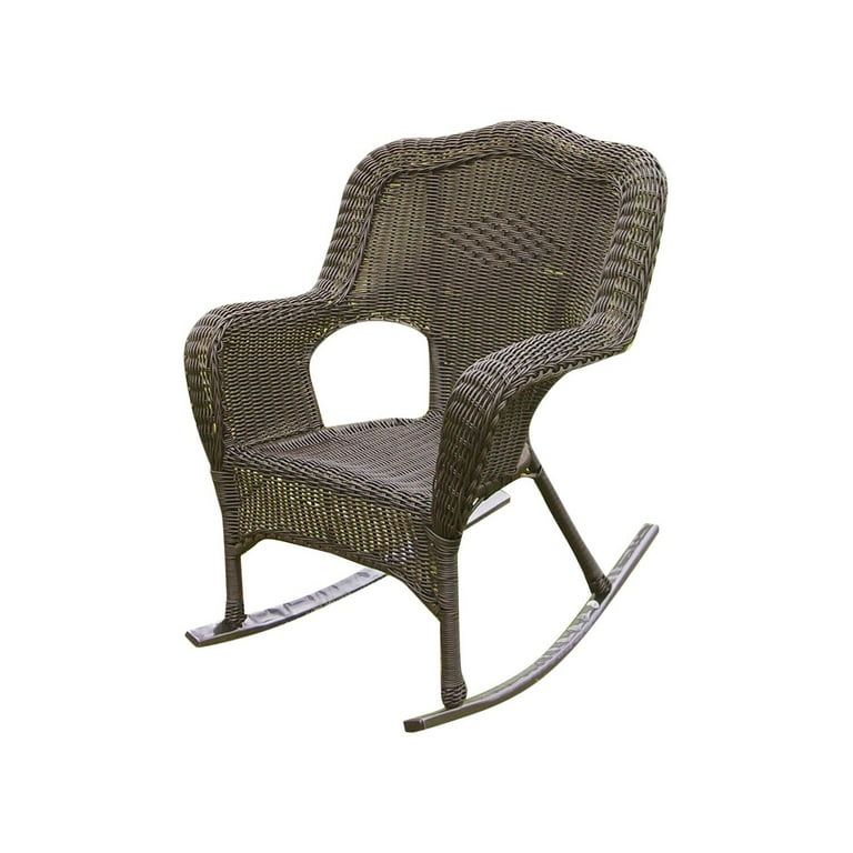 International Caravan Camelback Resin Wicker Rocker International Caravan Camelback Resin Wicker Rocker