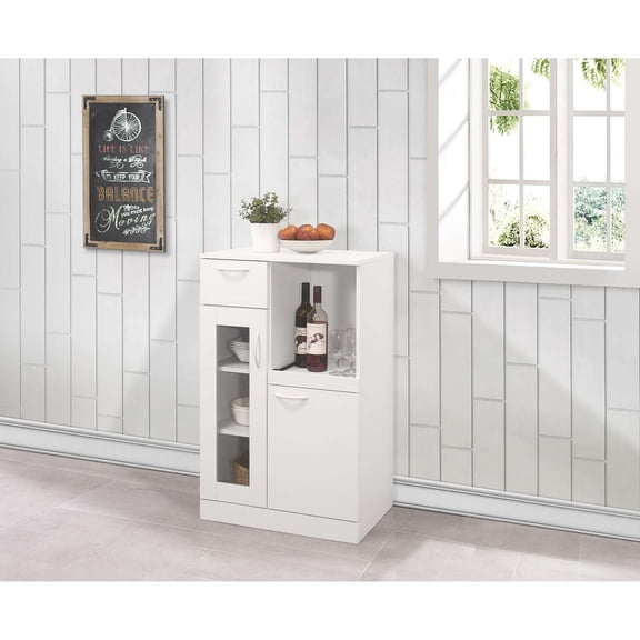 IN Room Furniture Designs Modern PVC Wood Kitchen Cabinet in White