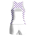 thumbnail image 6 of Guluxicc 2 Piece Bathing Suit for Women Color Block Polka Dot Tankini Sets Summer Beach Crewneck Top with Boyshorts Swimsuits, 6 of 9