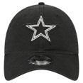 thumbnail image 2 of Men's New Era Black Dallas Cowboys Stamp 9TWENTY Adjustable Hat, 2 of 5