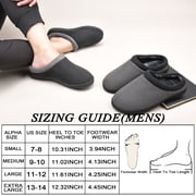 LORDFON Memory Foam Mens Slippers Slip-On House Slippers