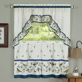 Cow Kitchen Curtain With Swag And Tier Set 36 Inch With Checkers Design Walmart Com Walmart Com