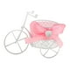 thumbnail image 2 of Caja de regalo para boda estilo triciclo blanco con lazo de metal para dulces y chocolates., 2 of 6