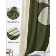 thumbnail image 3 of Green Floral Spring Blackout Curtains for Bedroom Living Room Darkening Curtains 84 Inch Length 2 Panels Set Modern Abstract Blooms Botanical Window Curtain Window Treatment Grommet Drapes 52"x84", 3 of 9