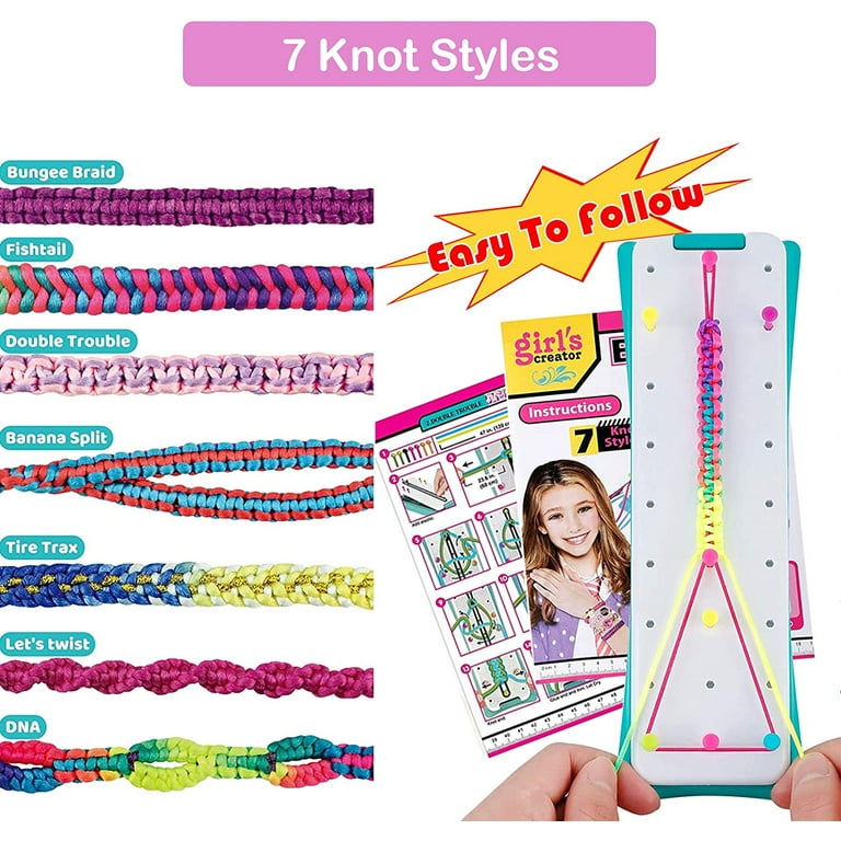 Friendship Bracelet Maker Kit, Make Bracelet Craft Toys for Girls Ages 8 to  12