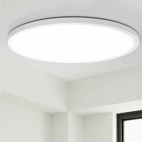 Rewera 20W LED Lámpara de techo para baño Luz blanca Lámpara de techo impermeable para baño Dormitorio Cocina Balcón ?232cm
