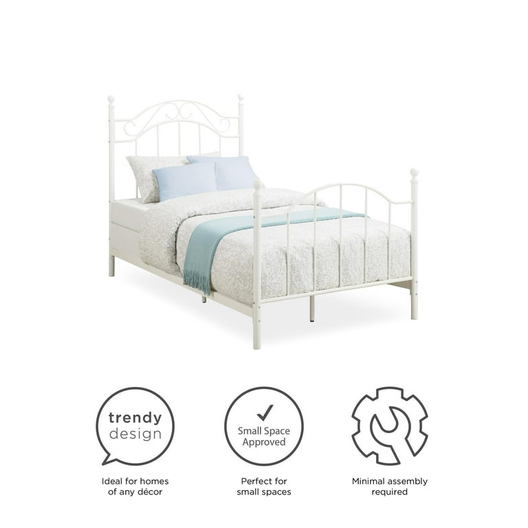 Mainstays twin 2024 metal bed