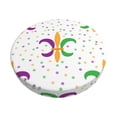 thumbnail image 1 of Balery Mardi Gras Carnival1 Fundas de asiento para taburete de bar redondo de tela de terciopelo ajustables que protegen de arañazos y manchas para sillas de 14 a 17 pulgadas.-14 inch, 1 of 7