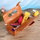 thumbnail image 4 of Bolsa de almacenamiento, bolsa de afeitar de cuero portátil de PU, bolsa de cosméticos, artesanía excepcional, 4 of 5