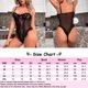 thumbnail image 2 of Conjunto de lencería Body Ver a través de malla con volantes Ropa de dormir de una pieza Hugtrwg para mujer Negro T M, 2 of 9