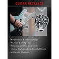 thumbnail image 3 of Guitar Pick Necklace for Men 925 Sterling Silver Music Necklace Guitar Picks Pendant Music Note Necklace R&B Music Jewelry Christmas Valentine's Day Gift for Guitarist Music Lover Musicians, 3 of 10