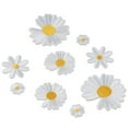 thumbnail image 5 of Clothes Decoration Embroidered Backpack Clothing Delicate Patches White Iron on Daisy Flower Patch 30PCS MIXED SIZE, 5 of 8