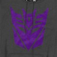 thumbnail image 2 of Transformers: Rise of the Beasts Decepticon Logo Unisex Adult Pull-Over Heather Hoodie,Black, Medium, 2 of 3