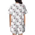 thumbnail image 3 of Picia Poodle Dog Pajamas Sets for Women Soft Short-Sleeved Pjs with Lounge Shorts Two Piece Sleepwear-4X-Large, 3 of 9
