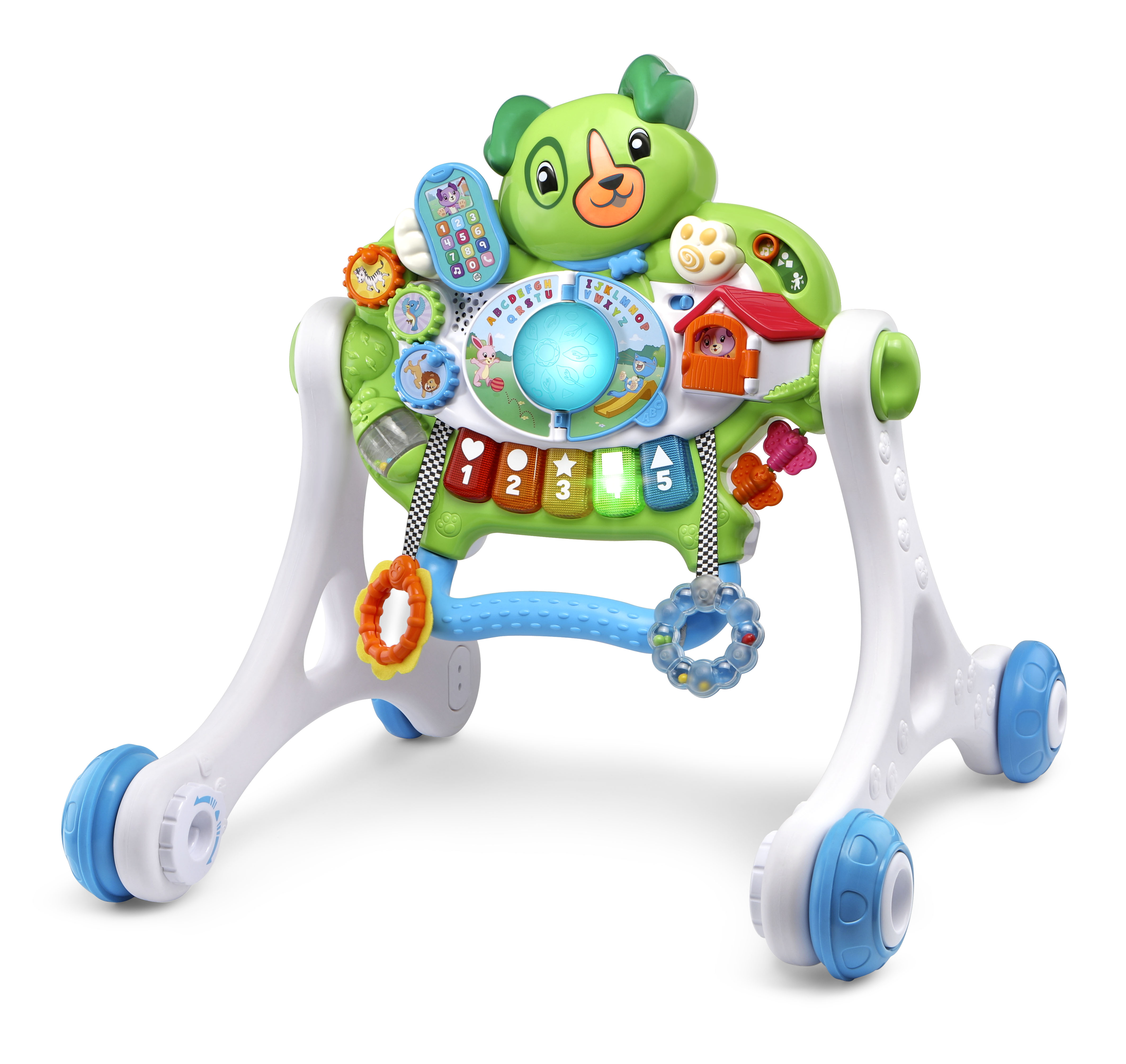 Scout's 3-in-1 Get Up and Go Walker, Baby Gym, Floor Play Toy, Green - image 2 of 11