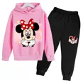 thumbnail image 2 of Nueva sudadera con capucha y pantalón de dibujos animados de Mickey y Minnie, conjunto para niños y niñas, primavera y otoño, conjunto de 2 piezas de sudadera con capucha para niños, ropa para bebés y, 2 of 5