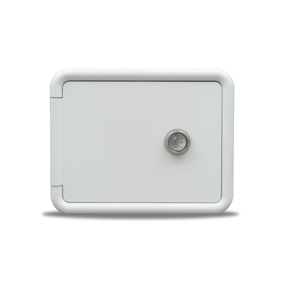 RV Camper Multi-Purpose Hatch Flat Back Polar White PN 94298