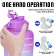 thumbnail image 7 of GEDUX 128 oz Motivational Water Bottle with Time Marker, Leakproof Wide Mouth Water Bottle, BPA-Free 2-in-1 Lid with Straw & Spout for Gym Camping, 7 of 7