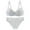 White##1, variant on Jsaierl Women's Lace Bras Wireless Support T-shirt Bras Cotton Padded Bralettes Stretch Breathable Full Figure Bras Sets