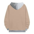 thumbnail image 6 of TOWED22 Hoodies for Men Lightweight Oversized Pullover Sweatshirts Fall Loose Fit Casual Hooded with Pocket(Khaki,XL), 6 of 7