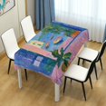 thumbnail image 4 of Yayeee Tablecloths 54" x 54" Rectangle Wrinkle Resistant Party Table Cover, Purple Window, 4 of 8