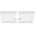 thumbnail image 4 of Ekena Millwork CMP30X15RE2-02000 2 in. ID x 10.5 in. Rectangle Architectural Grade PVC Contemporary Ceiling Medallion - 2 Piece, 4 of 7