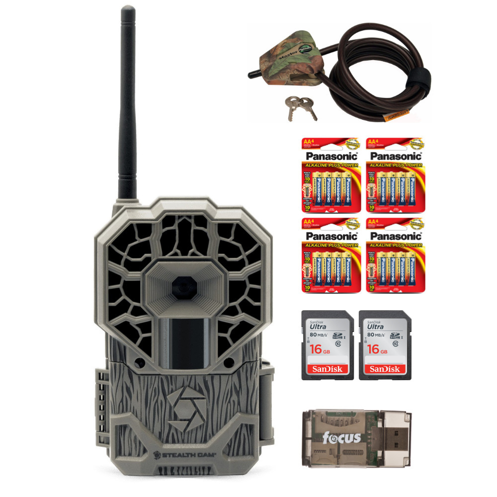 Stealth Cam Wireless Cellular 22MP Trail Camera w/ 2 Memory Cards and